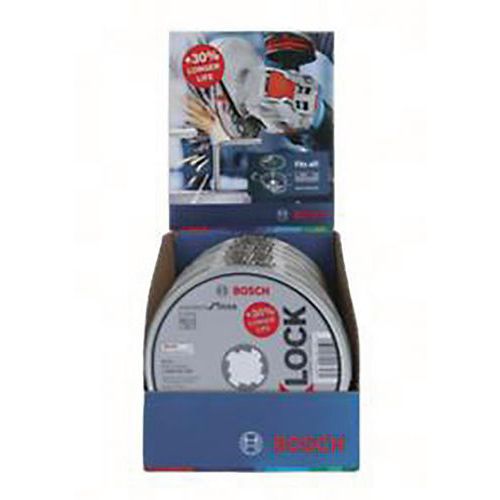 Doorslijpschijf recht Xlock Std Inox 125x1.6 plat - Bosch Doorslijpschijf recht Xlock Std Inox 125x1.6 plat - Bosch