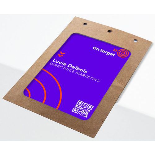 Badgehouder, karton formaat A6 met bedrukb. insteekkaartjes - Avery Badgehouder, karton formaat A6 met bedrukb. insteekkaartjes - Avery
