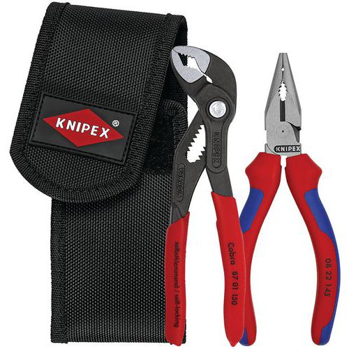 Set tangen: waterpomptang Cobra en universele tang - Knipex Set tangen: waterpomptang Cobra en universele tang - Knipex