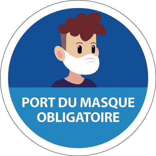 Panneau Port du masque obligatoire enfant Panneau Port du masque obligatoire enfant