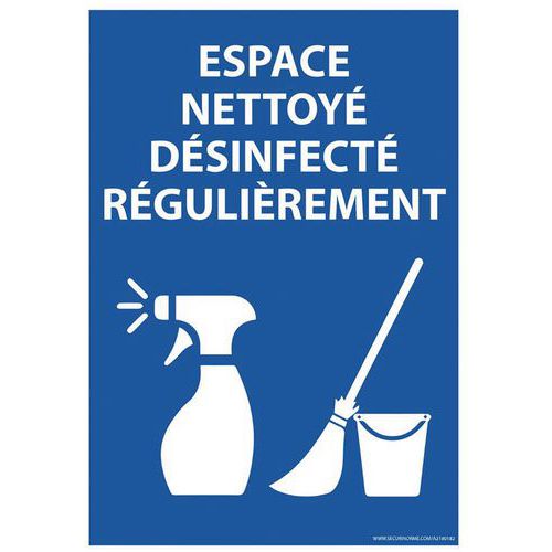 Bord ESPACE NETTOYE DESINFECTE REGULIEREMENT Bord ESPACE NETTOYE DESINFECTE REGULIEREMENT