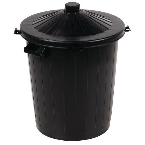Afvalbak voor buiten zwart - 80 l - Manutan Expert Afvalbak voor buiten zwart - 80 l - Manutan Expert