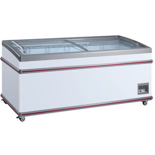 Vrieskist vlakke glasschuif met LED - Scancool Vrieskist vlakke glasschuif met LED - Scancool