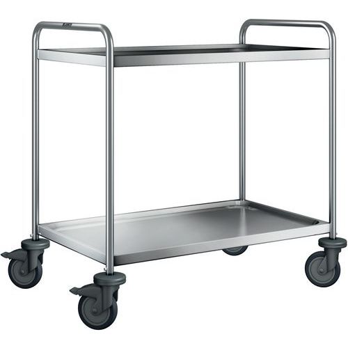 Chariot de service SW 9 x 6-2 avec roues en plastique_Blanco Chariot de service SW 9 x 6-2 avec roues en plastique_Blanco