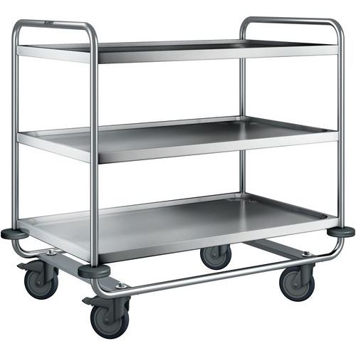 Chariot de service SW 10 x 6-3 dont avec 2 roues fixes_Blanco Chariot de service SW 10 x 6-3 dont avec 2 roues fixes_Blanco