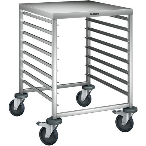 Chariots échelles à glissières avec plan de travail RWRA851_Blanco Chariots échelles à glissières avec plan de travail RWRA851_Blanco