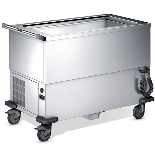 Voedselverdeelwagen gekoeld voor 3x GN - Blanco Voedselverdeelwagen gekoeld voor 3x GN - Blanco