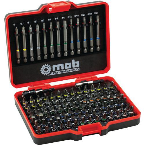 Kit d'embouts de vissage + porte-embout qualité S2_Mob Kit d'embouts de vissage + porte-embout qualité S2_Mob
