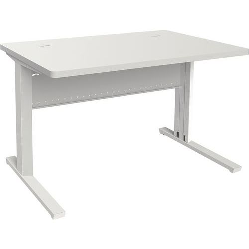Adema+ bureau 80x80 cm gemelam. blad wit/zilverkl.onderstel Adema+ bureau 80x80 cm gemelam. blad wit/zilverkl.onderstel
