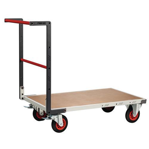 Wagen voorzien van vaste duwbeugel - Laadvermogen 400 kg Wagen voorzien van vaste duwbeugel - Laadvermogen 400 kg