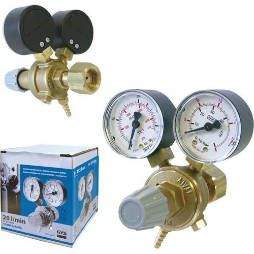 Manomètre débitmètre 20l/min - GYS Manomètre débitmètre 20l/min - GYS