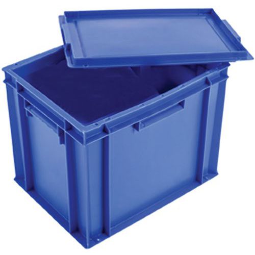 Bak 400 x 300 27 L voor opslag van serviesgoed met deksel - GILAC Bak 400 x 300 27 L voor opslag van serviesgoed met deksel - GILAC