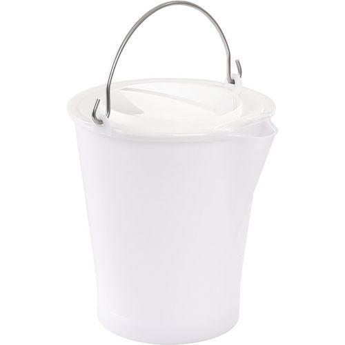 Seau Hygiène Vikan 12L Blanc – Avec Bec Verseur, Graduations Et Poignée Inox