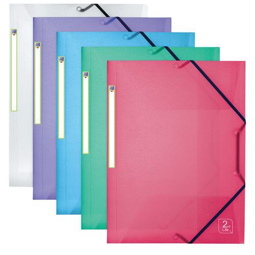Chemise élastique A4 PP translucide - Oxford Chemise élastique A4 PP translucide - Oxford