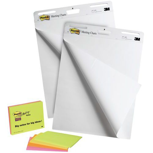 Bloc note x2 + blocs de Meeting Notes Post-it® x4 Bloc note x2 + blocs de Meeting Notes Post-it® x4