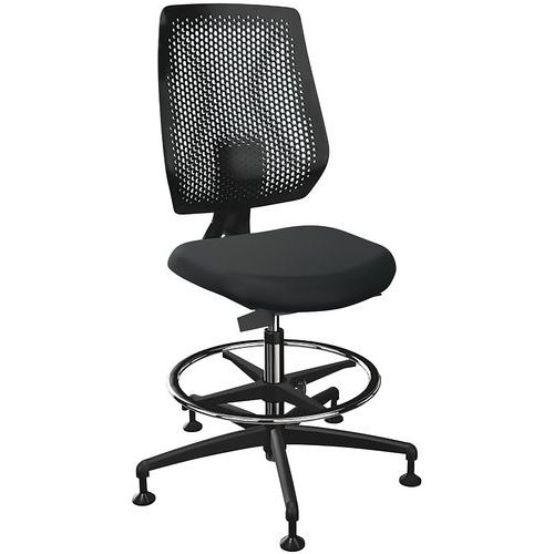 Hoge stoel met stofbekleding op glijders Speed-O 7619 Hoge stoel met stofbekleding op glijders Speed-O 7619