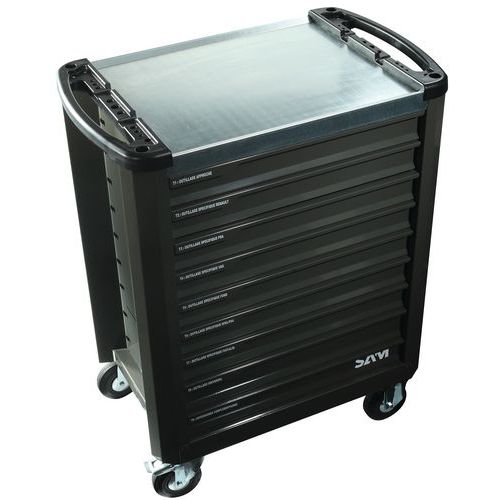 Gereedschapswagen 9 laden grijs - SAM Outillage Gereedschapswagen 9 laden grijs - SAM Outillage