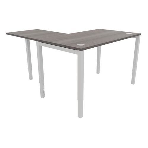 Bureau recht, Astro Arche 180x80 + in hoogte verstelbare uitbreiding Bureau recht, Astro Arche 180x80 + in hoogte verstelbare uitbreiding