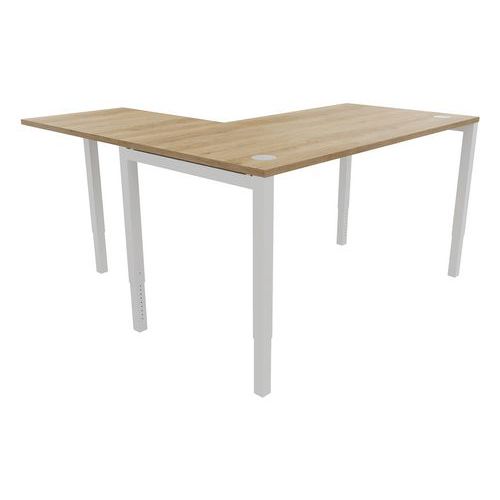 Bureau recht, Astro Arche 160x80 + in hoogte verstelbare uitbreiding Bureau recht, Astro Arche 160x80 + in hoogte verstelbare uitbreiding