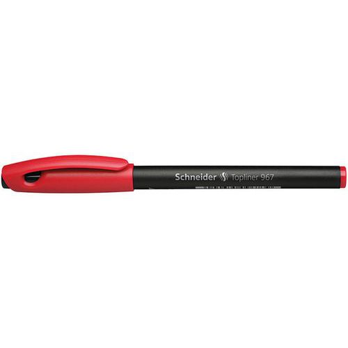 Fineliner - Topliner 967 - 0,4mm - noir/rouge - Schneider Fineliner - Topliner 967 - 0,4mm - noir/rouge - Schneider