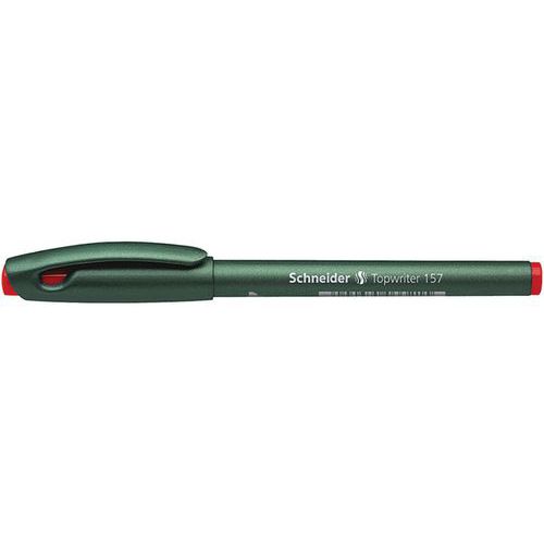 Stylo fibre - Topwriter 157 - 0,8mm - rouge - Schneider Stylo fibre - Topwriter 157 - 0,8mm - rouge - Schneider
