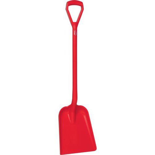 Schop met korte rechte steel, Type huishoudelijk accessoire: Schop, Kleur: Rood, Materiaal: Polypropyleen