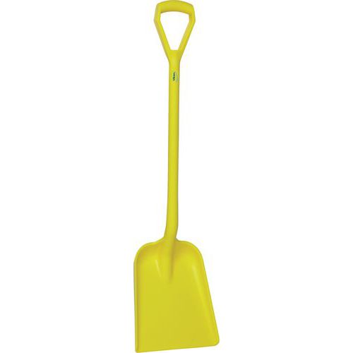 Schop met korte rechte steel, Type huishoudelijk accessoire: Schop, Kleur: Geel, Materiaal: Polypropyleen