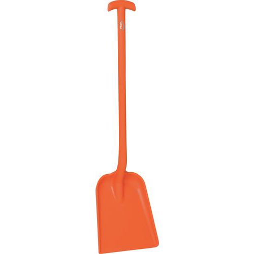 Schop met korte rechte steel, Type huishoudelijk accessoire: Schop, Kleur: Oranje, Type: Recht handvat