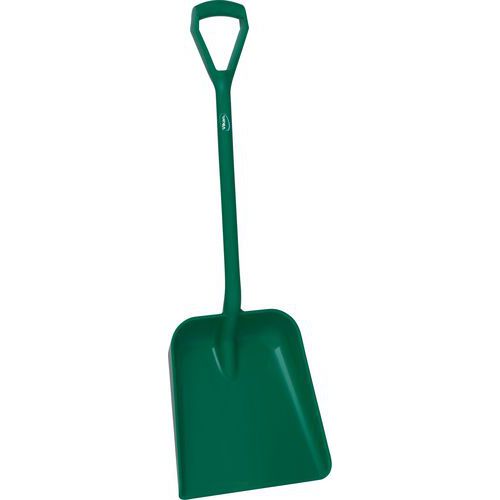 Schop met korte rechte steel, Type huishoudelijk accessoire: Schop, Kleur: Groen, Materiaal: Polypropyleen