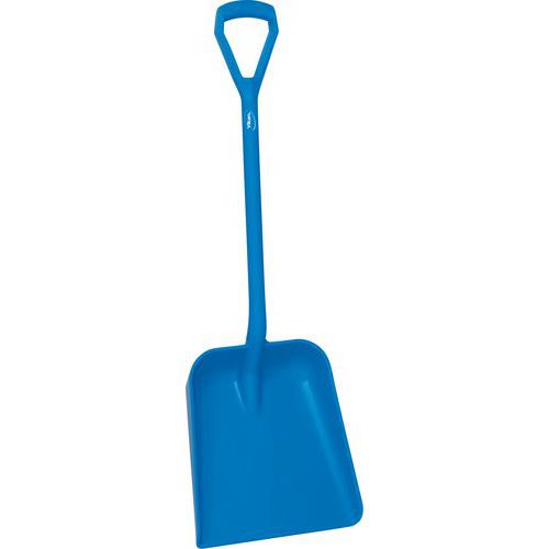 Schop met korte rechte steel, Type huishoudelijk accessoire: Schop, Kleur: Blauw, Materiaal: Polypropyleen