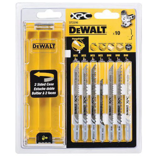 Decoupeerzaagblad voor hout 10-delig + 1 cassette DT2296-QZ - Dewalt Decoupeerzaagblad voor hout 10-delig + 1 cassette DT2296-QZ - Dewalt