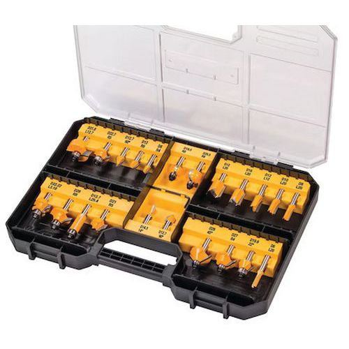 Coffret de 22 fraises de défonceuse - Dewalt Coffret de 22 fraises de défonceuse - Dewalt