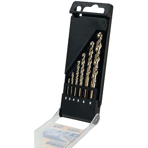 Coffret plastique de 6 forets métal Extreme Cobalt HSS-CO - Dewalt Coffret plastique de 6 forets métal Extreme Cobalt HSS-CO - Dewalt