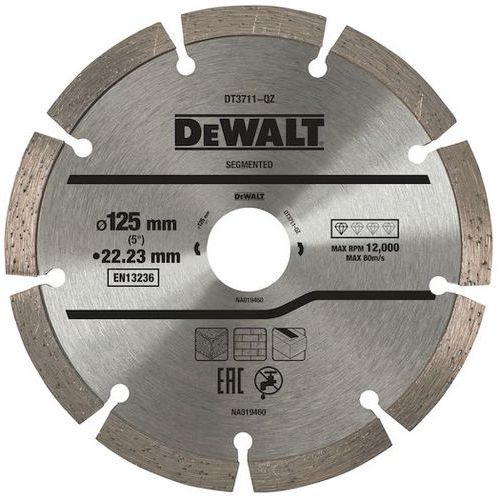 Diamantblad gesegmenteerd voor droogzagen van beton, baksteen - Dewalt