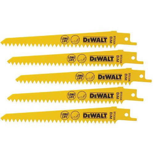 Reciprozaagblad BiM voor gipsplaat - Set van 5 - Dewalt Reciprozaagblad BiM voor gipsplaat - Set van 5 - Dewalt