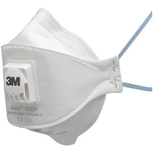 Masker 3M™ Aura™ 9322+ FFP2 NR D met Cool Flow™-ventiel - 3M Masker 3M™ Aura™ 9322+ FFP2 NR D met Cool Flow™-ventiel - 3M