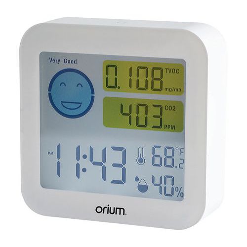 Luchtkwaliteitmeter en CO2-indicatie - Quaelis 20 - Orium