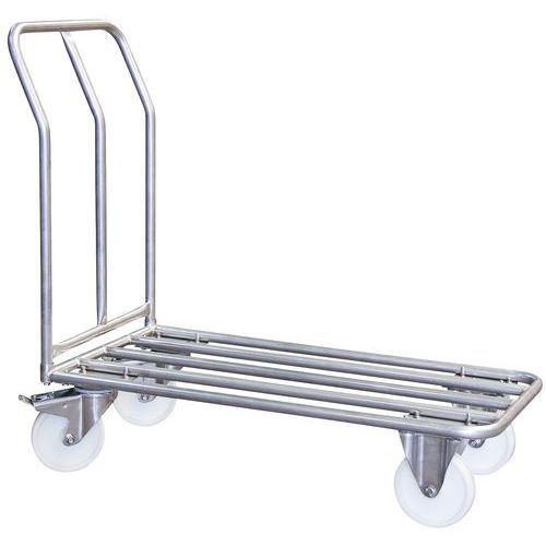 Plateauwagen voor voedsel- of chemischeindustrie RVS -400 kg - FIMM Plateauwagen voor voedsel- of chemischeindustrie RVS -400 kg - FIMM