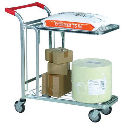 Chariot magasin 300 kg emboîtable 2 plateaux - FIMM Chariot magasin 300 kg emboîtable 2 plateaux - FIMM
