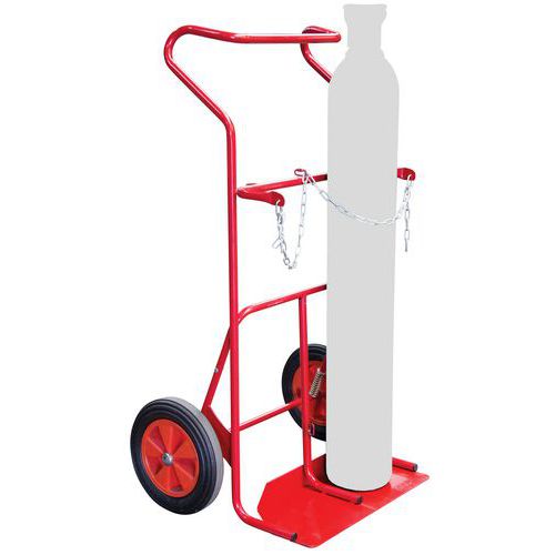 Steekwagen voor 2 flessen geassisteerd kiepsysteem - 250 kg - FIMM Steekwagen voor 2 flessen geassisteerd kiepsysteem - 250 kg - FIMM