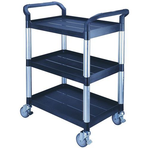 Desserte 3 plateaux 680x450 mm plastique 250 kg - FIMM Desserte 3 plateaux 680x450 mm plastique 250 kg - FIMM