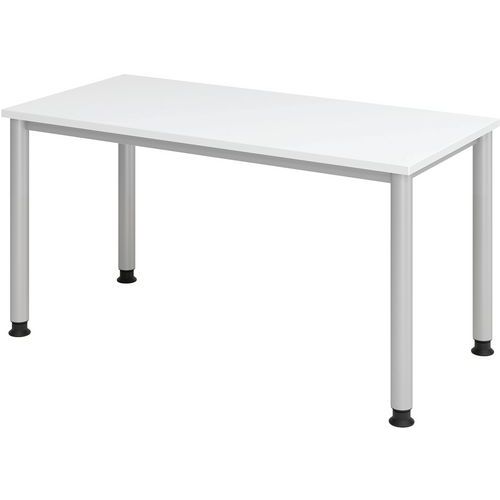 Bureau droit pieds ronds 140 cm Bureau droit pieds ronds 140 cm