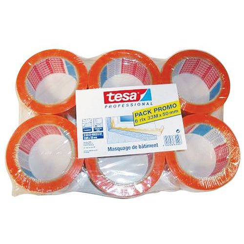 PVC-bepleisteringstape oranje - 4843 - tesa
