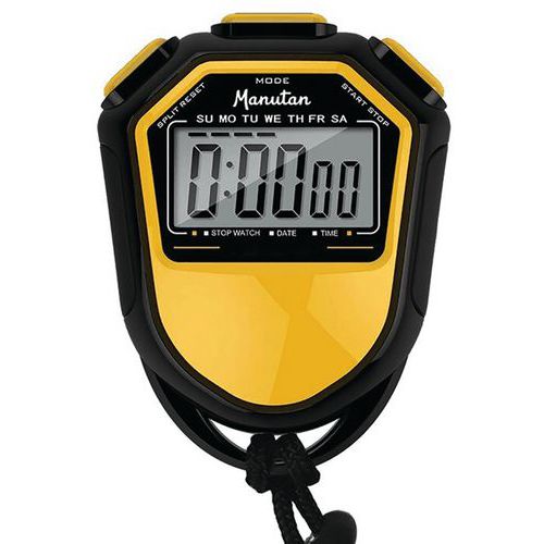 Digitale stopwatch - geel - Manutan Expert Digitale stopwatch - geel - Manutan Expert