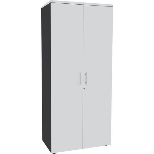 Hoge kast Urban met glanzende handgreep 180x80 cm 4 legborden - te monteren Hoge kast Urban met glanzende handgreep 180x80 cm 4 legborden - te monteren