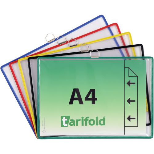 Hangend displayframe A4 horizontaal, korte zijde, 10 assorti - Djois Hangend displayframe A4 horizontaal, korte zijde, 10 assorti - Djois