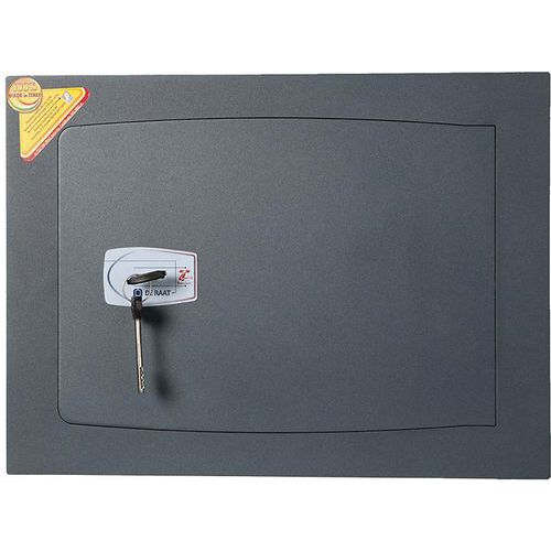 Coffre-fort Mural Technomax SEKUR à Clé – Acier Bordeaux 45,5×32 Cm – Occasion