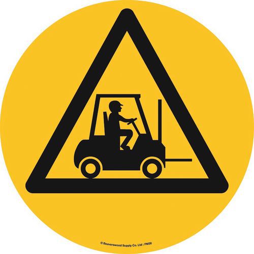 Vloermarkering - pictogram - heftruckzone - zelfklevend Vloermarkering - pictogram - heftruckzone - zelfklevend