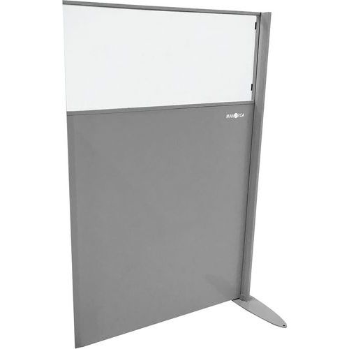 Stalen scheidingswand met plexiglas - aanbouwmodule Stalen scheidingswand met plexiglas - aanbouwmodule