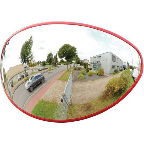 Verkeersspiegel met ellips Explorer 180° - Dancop Verkeersspiegel met ellips Explorer 180° - Dancop